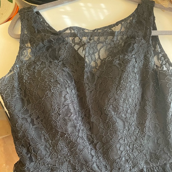 Black lace shell midi - Picture 4 of 4